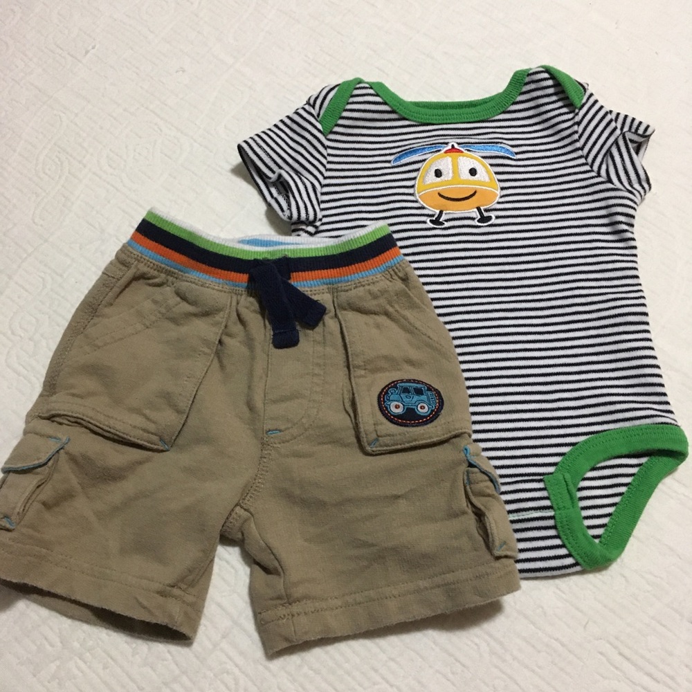3m (5/$20) Helicopter Onesie and Shorts